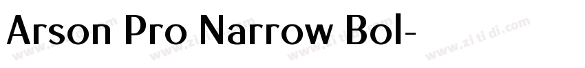 Arson Pro Narrow Bol字体转换 Arson Pro Narrow Bol字体转换